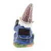 Solar-Powered Gardening Gnome Statue for Outdoor Garden Decor