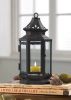 Vintage Black Stagecoach Lantern - Rustic Outdoor Lighting Decor