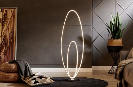 Milan Chrome LED 65" Floor Lamp