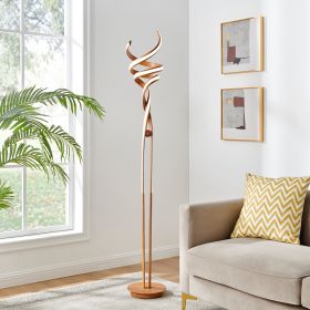 Munich LED Wood 63" Floor Lamp