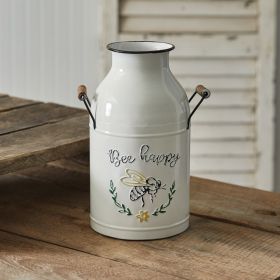 Bee Happy Jug with Wood Handles