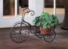 Vintage Bicycle Plant Stand - Unique Garden Decor for Outdoor Spaces