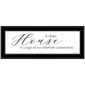 "A Clean House" by Lori Deiter, Ready to Hang Framed Print, Black Frame