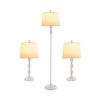 3-Piece Table and Floor Lamp Set