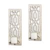 Deco Mirror Wall Sconce Set