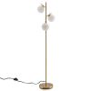 3-Globe Floor Lamp with Foot Switch and Bulb Bases