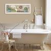 "Garden Bath" by Pam Britton, Ready to Hang Framed Print, White Frame