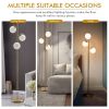 3-Globe Floor Lamp with Foot Switch and Bulb Bases