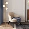 3-Globe Floor Lamp with Foot Switch and Bulb Bases