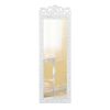 Elegant White Wood Wall Mirror for Home Decor