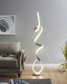 Amsterdam LED Dimmable 63" Floor Lamp (Option: Silver)