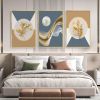 Framed Canvas Wall ArtOil Paintings Impressionism Aesthetic Prints Canvas Paintings for Living Room Bedroom Office Home; 3 Panels